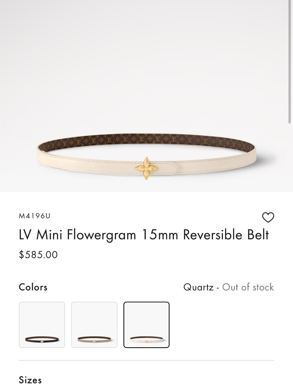Louis Vuitton belt 90cm sold
Out online